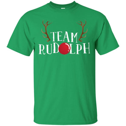 Christmas T-shirt Reindeer Team Rudolph Irish Green
