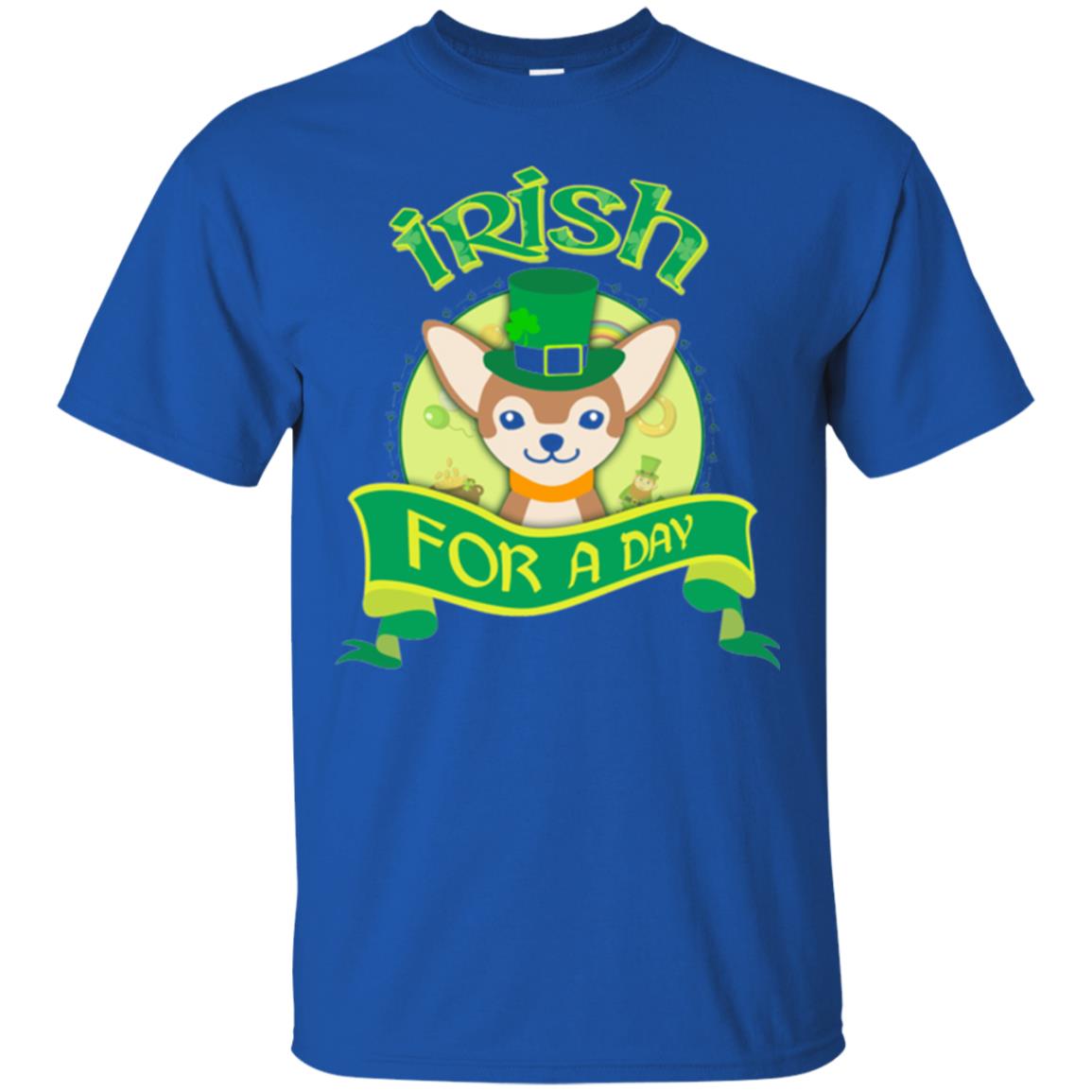 Saint Patrick_s Day T-shirt Amazing I_m Irish Chihuahua Royal