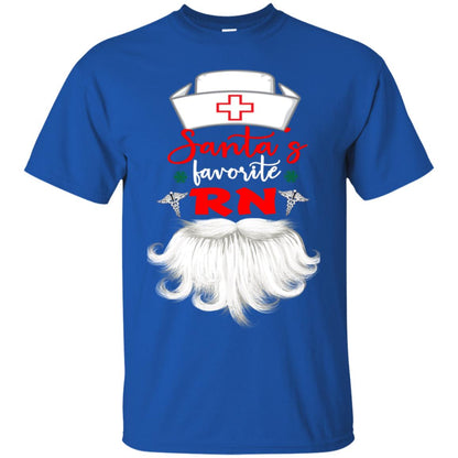 Santa's Favorite Rn Nursing Idea Shirt Royal