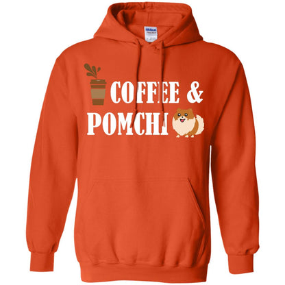 Coffee And Pomchi Lover Shirt Orange
