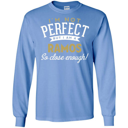 Soccer T-shirt I'm Not Perfect But I Am A Ramos Carolina Blue