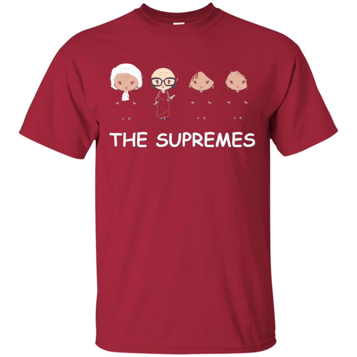 The Supremes Ruth Bader Ginsburg Music Fan T-shirt Cardinal