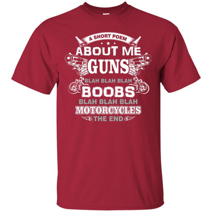 A Short Poem About Me Guns Blah Boobs Blah Motorcycles The End Cardinal