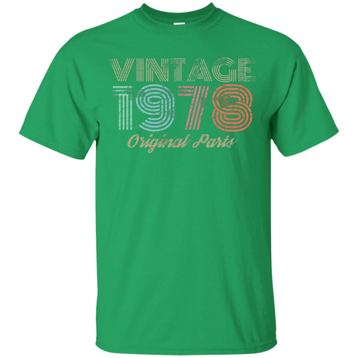 Vintage 1978 T-shirt Retro 70s 40th Birthday Irish Green