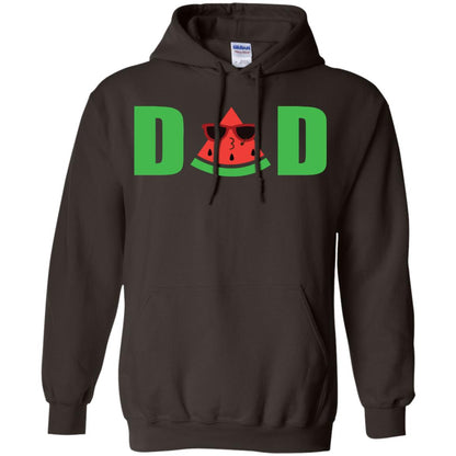 Dad Watermelon Funny Summer Melon Fruit Shirt For Daddy Dark Chocolate