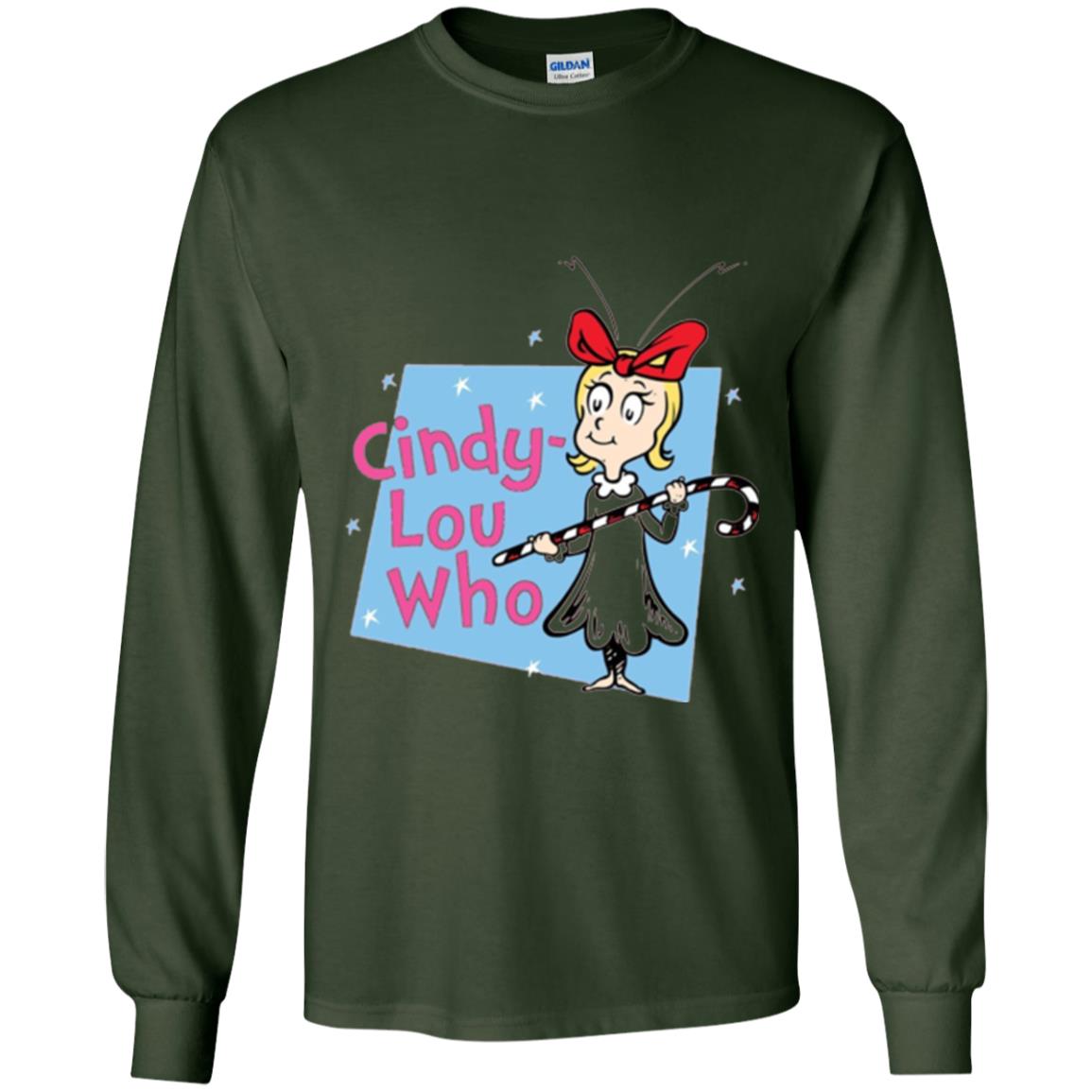 Dr. Seuss Cindy-lou Who Book Lover T-shirt Forest Green