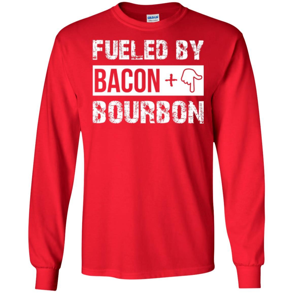 Whisky T-shirt Fueled By Bacon And Bourbon Red