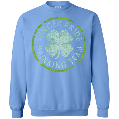 Funny Ginger Pride Drinking Team Irish T-shirt Carolina Blue