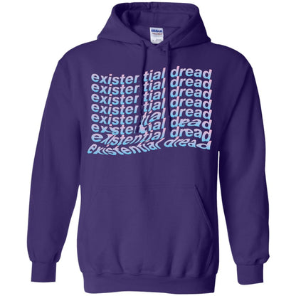 Existential Dread Waves Melting Distortion Aesthetic T-shirt Purple
