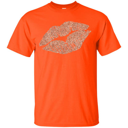 Rose Gold Lipstick Kiss Shirt Orange