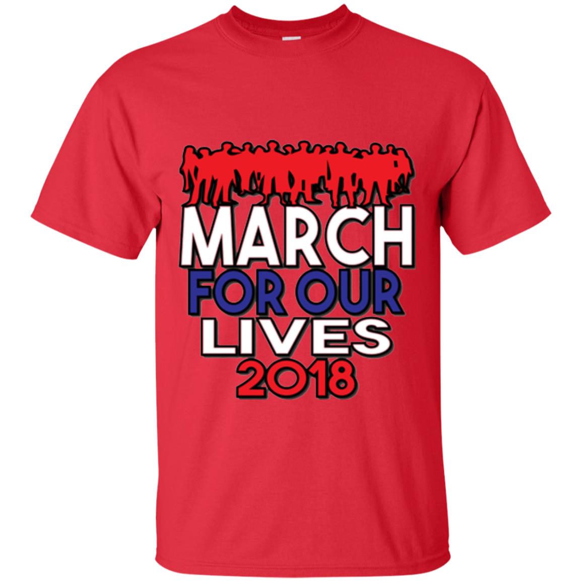 March For Our Lives 2018 Anti Gun T-shirt Red