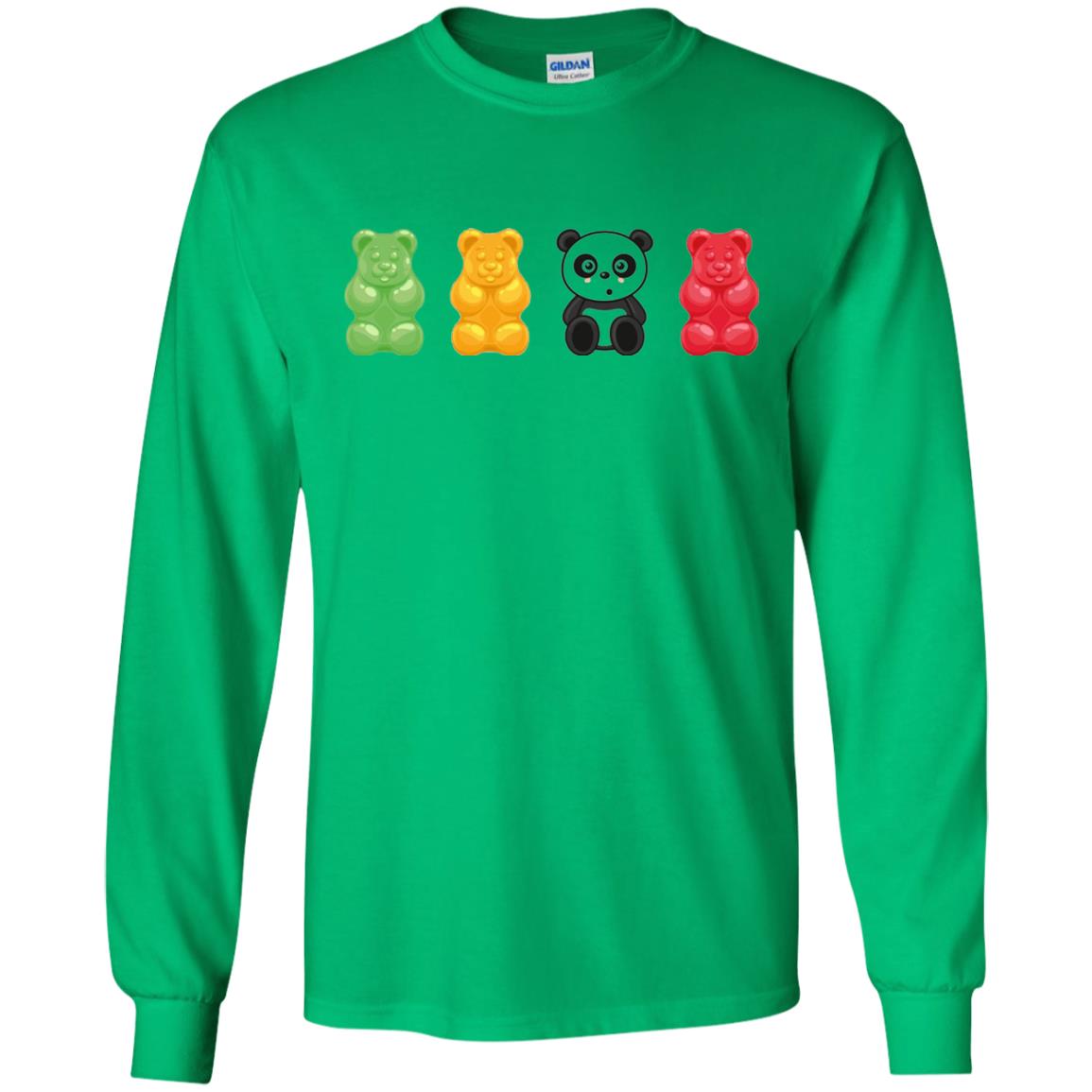 Bear Lover T-shirt Cute Panda Candy Bear Irish Green