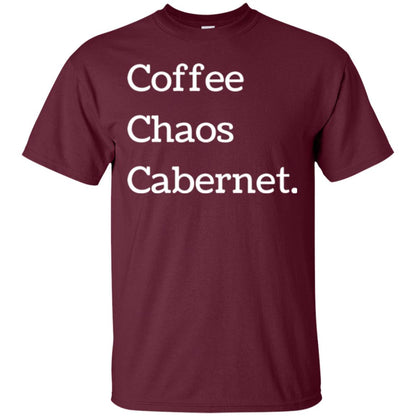 Coffee Chaos Cabernet T-shirt Maroon