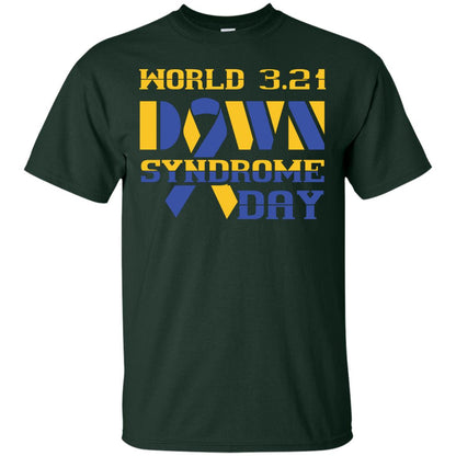World 3.21 Down Syndrome Day Gift Shirt For Men Or Women Forest