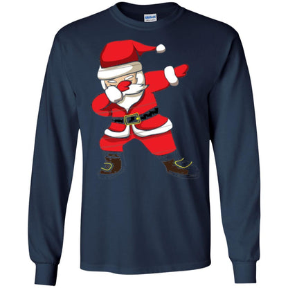 Christmas T-shirt Dabbing Santa Christmas T-shirt Navy