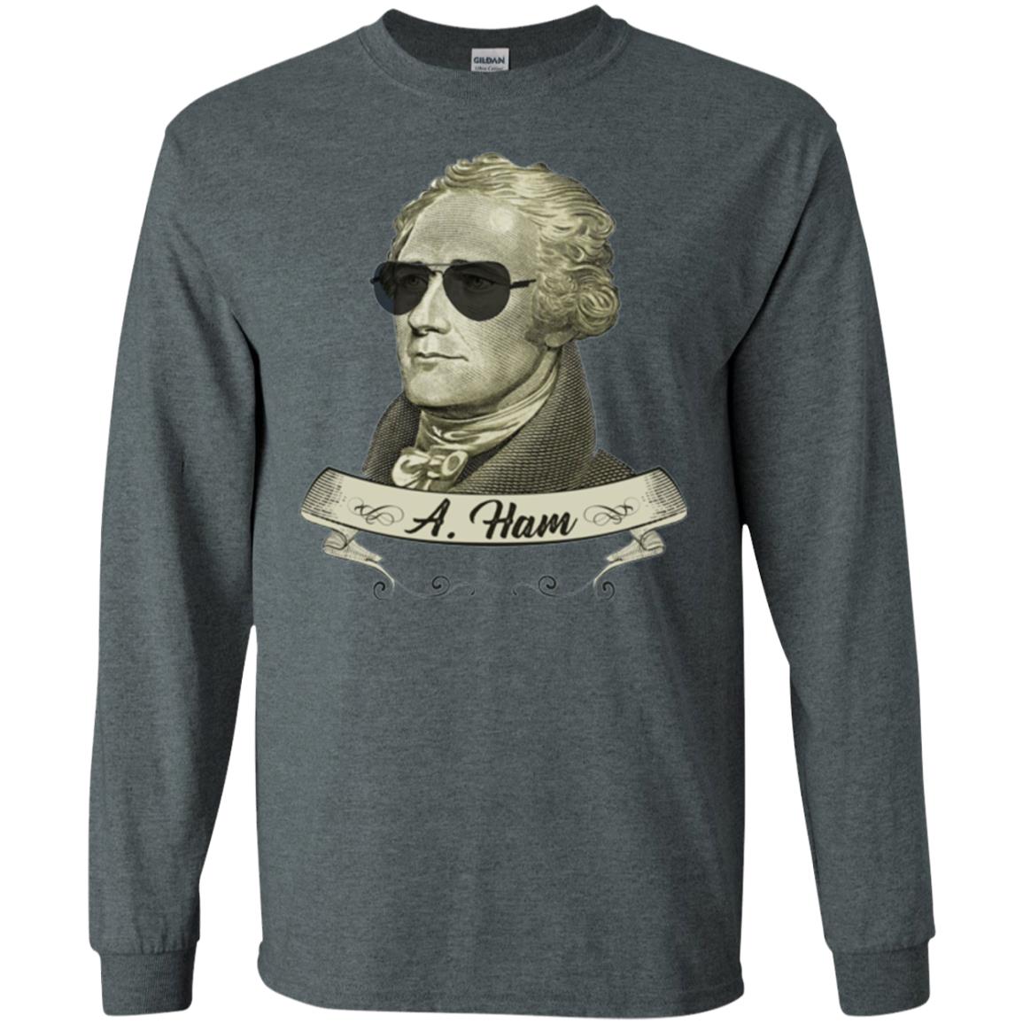 Funny Hamilton T-shirt Dark Heather