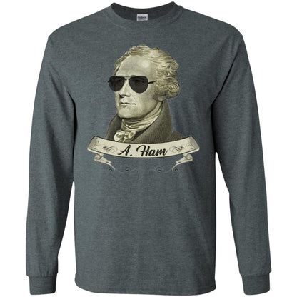 Funny Hamilton T-shirt Dark Heather