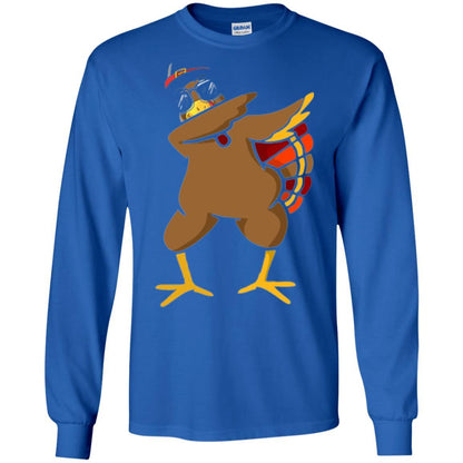 Thanksgiving T-shirt Dabbing Turkey Royal