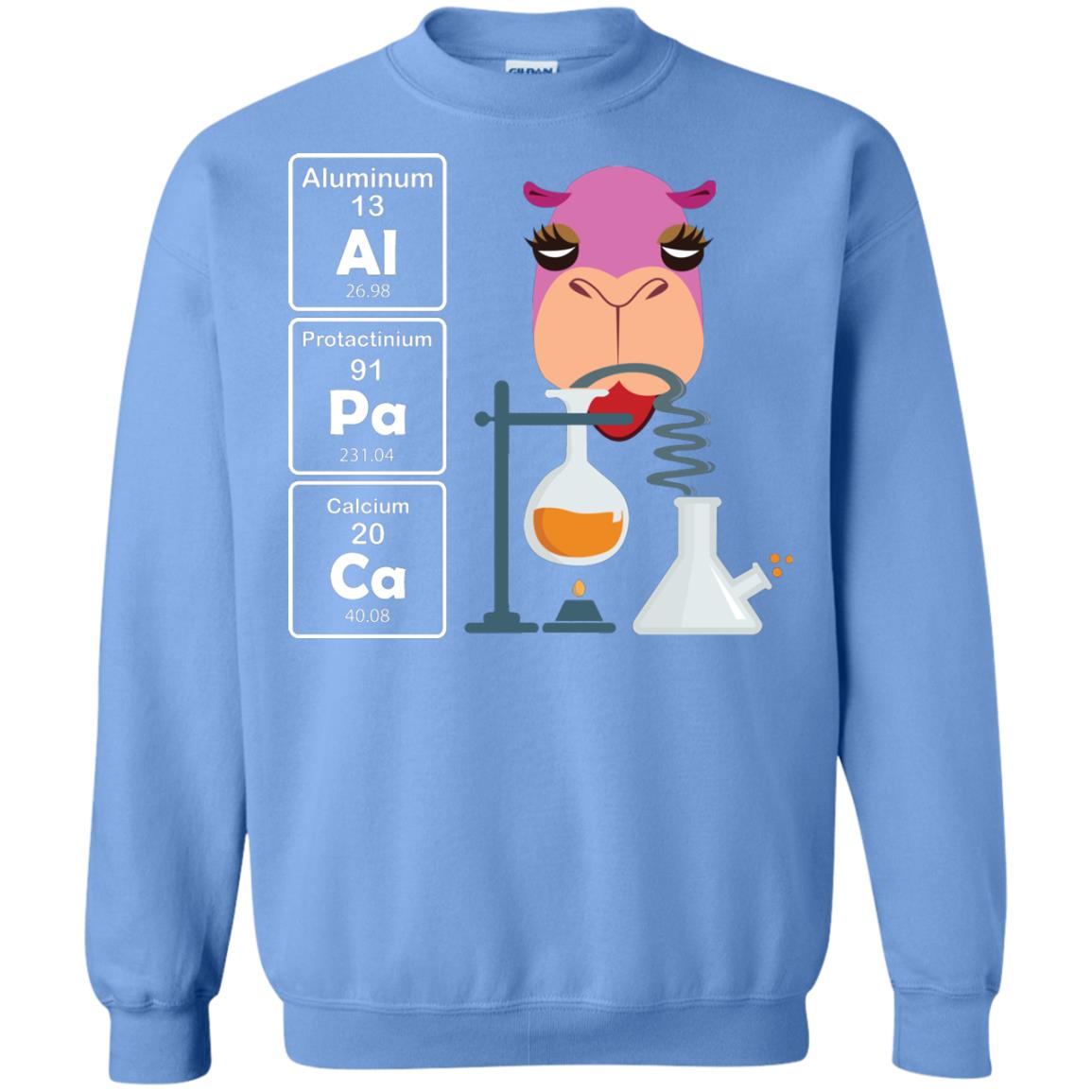 Al-pa-ca Funny Element Chemistry Alpaca Lover Shirt Carolina Blue