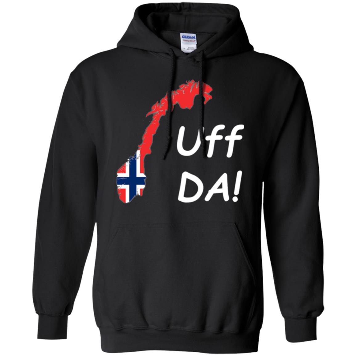 Norwegian Uff Da T-shirt Black