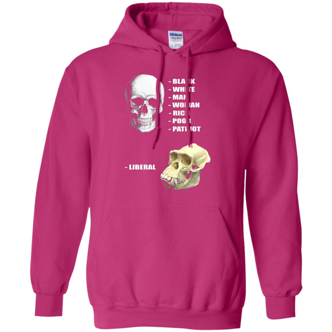 Funny Cool Skulls T-shirt Modern America Patriot Liberal Heliconia
