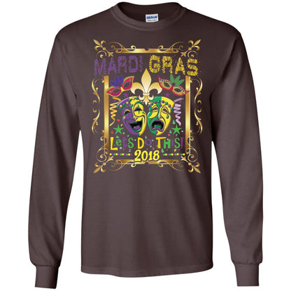Fleur Symbol New Orleans Parade Mardi Gras T-shirt Dark Chocolate