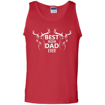 Best Buckin_ Dad Ever Daddy Shirt For Father_s Day Red