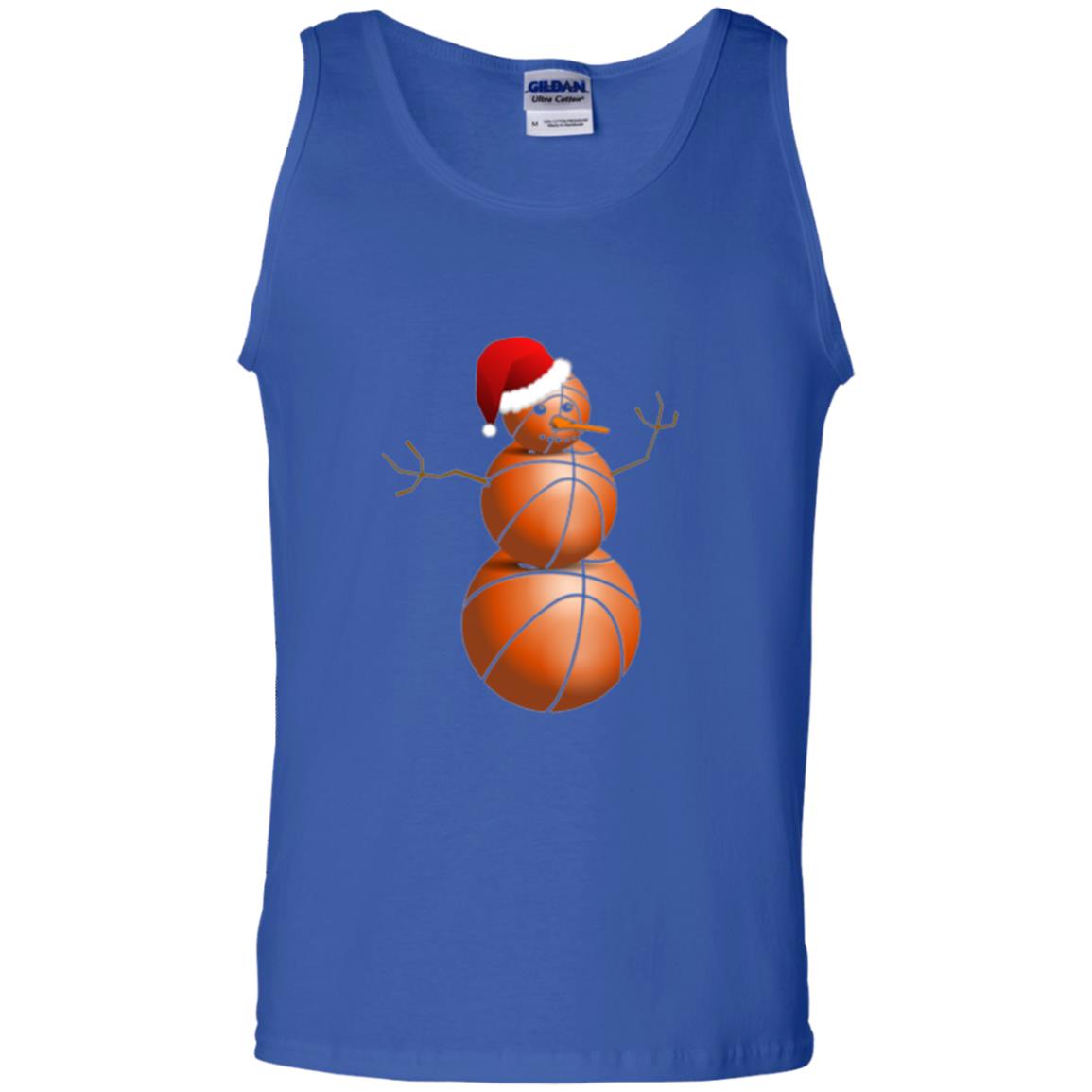Christmas T-shirt Basketball Snowman Royal