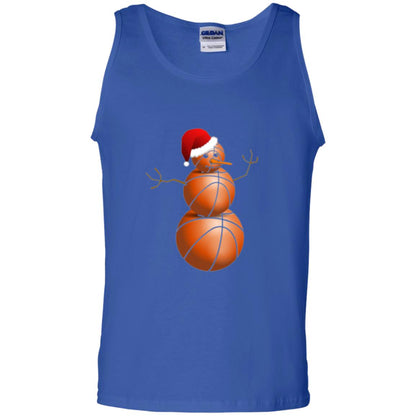 Christmas T-shirt Basketball Snowman Royal