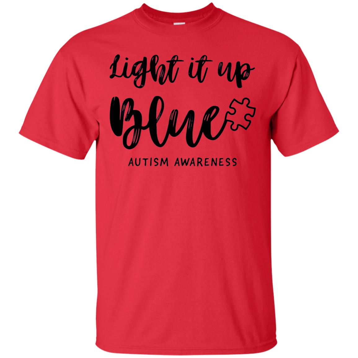 Autism Awareness Shirts Light It Up Blue Red