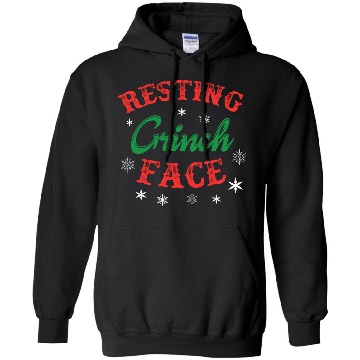 Christmas T-Shirt Resting Grinch Face Black