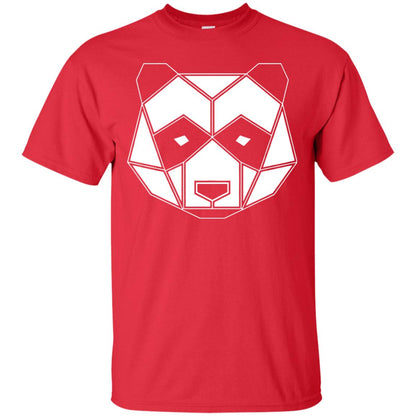 Polygon Geometric Panda Shirt Red