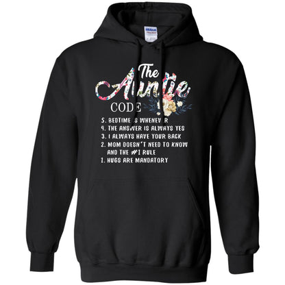 The Auntie Code Shirt For Womens Black