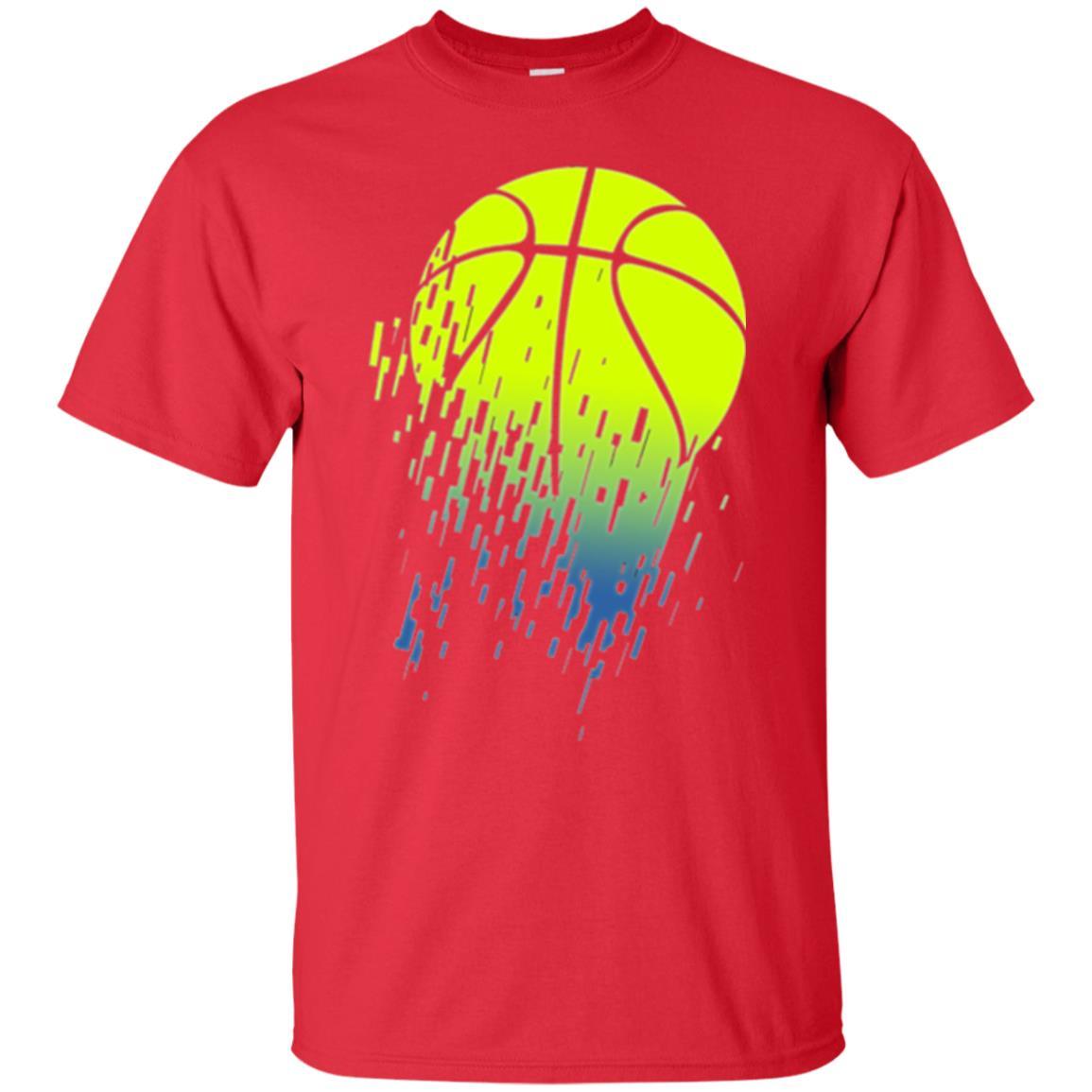 Basketball T-shirt Disintegrating Neon Green