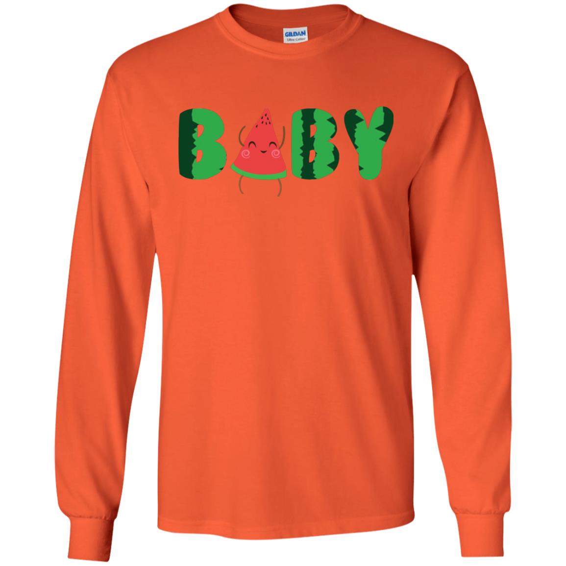 Baby Watermelon Funny Summer Melon Fruit Shirt For Baby Kids Orange