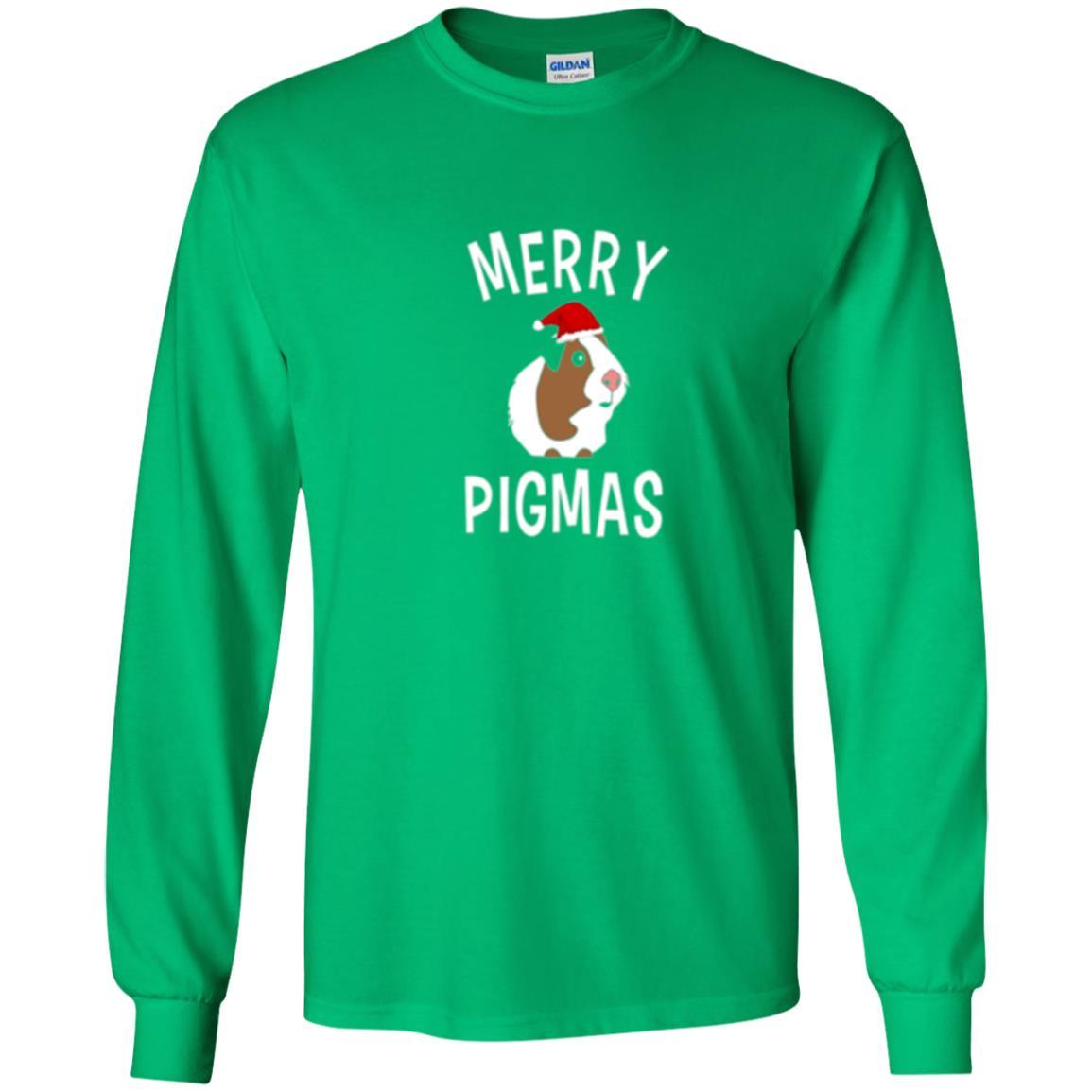 Guinea Pig Lover T-shirt Merry Christmas Pigmas Irish Green