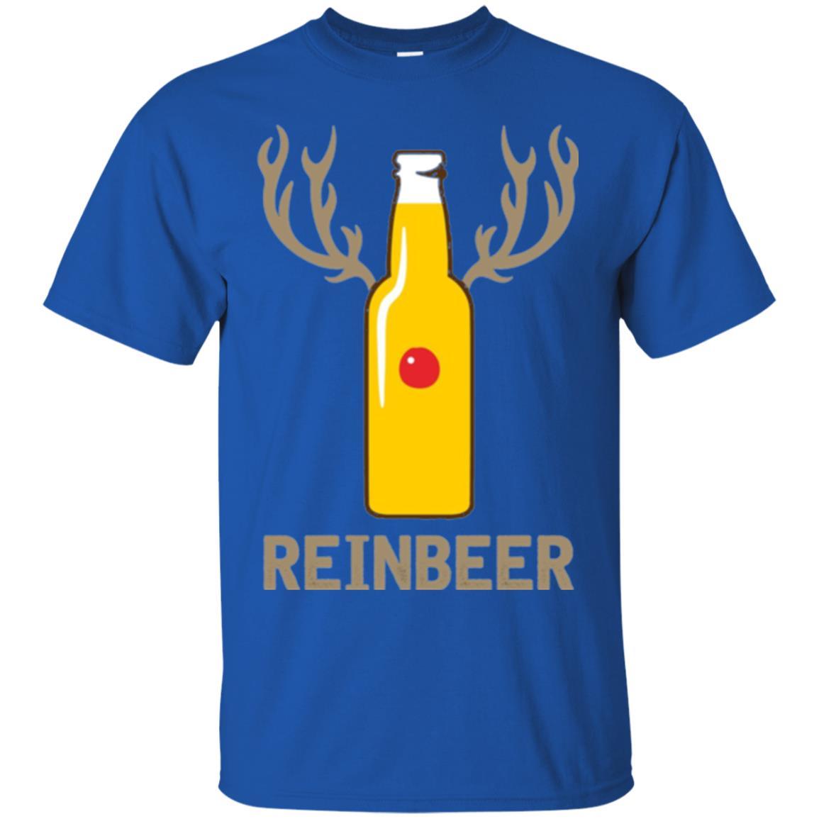 Christmas T-shirt Reinbeer Bottle Drinking Royal