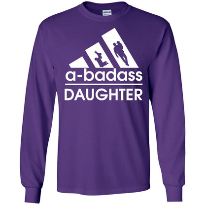 A Badass Daughter Shirt Purple