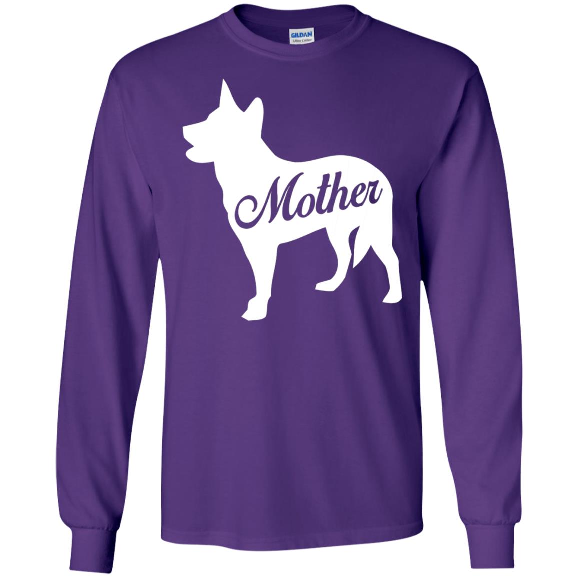 American Cattle Dog Mom T-shirt Purple