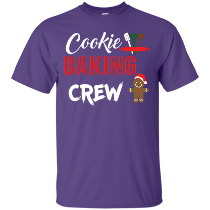 Christmas T-Shirt Cookie Baking Crew Purple