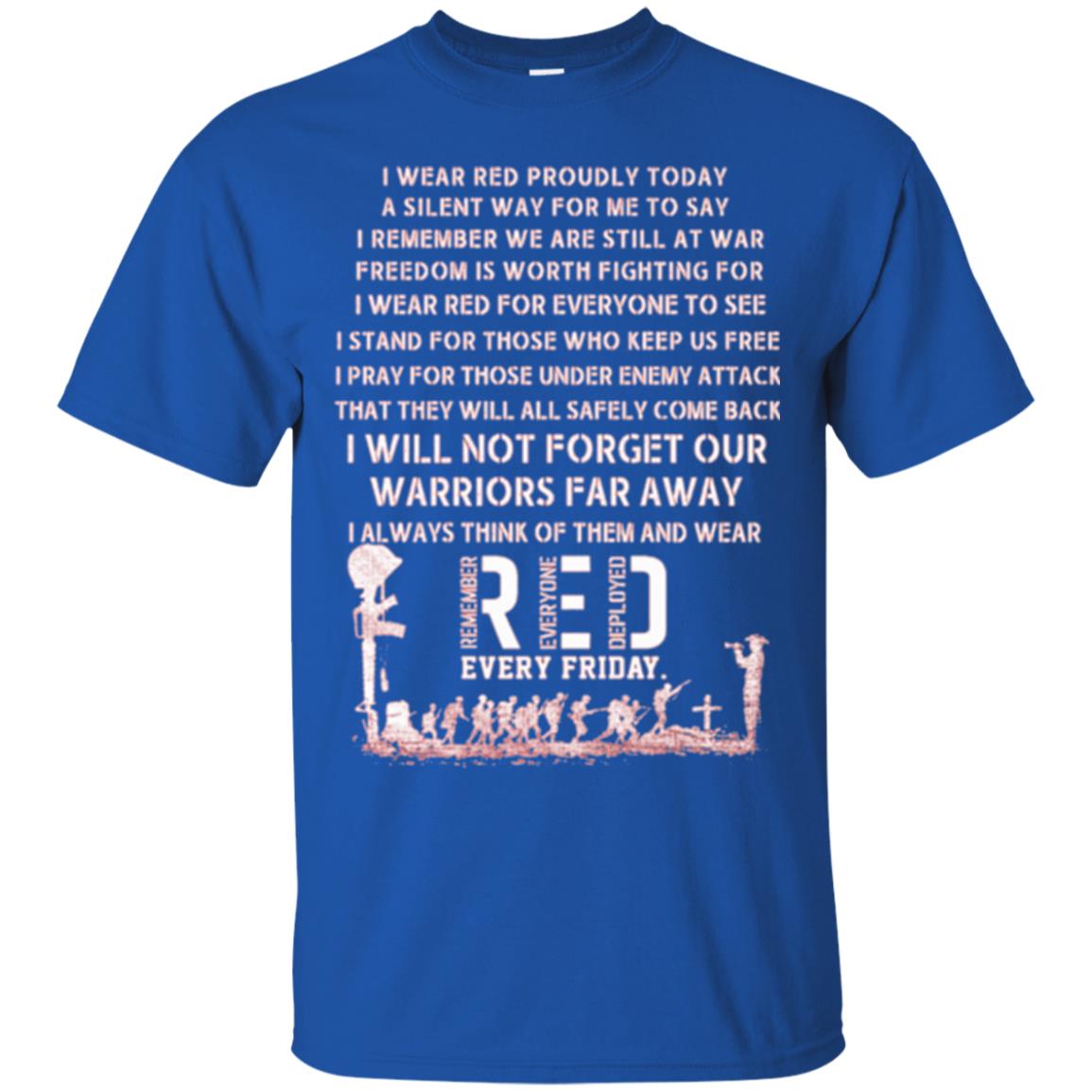 Red Friday Military T-shirt Wear Red Friday Royal
