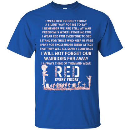 Red Friday Military T-shirt Wear Red Friday Royal