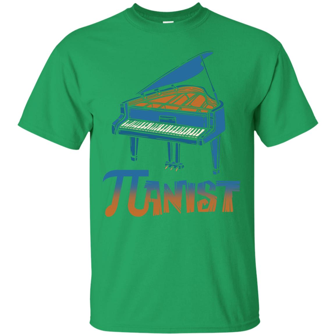 Pianist T-shirt Pi Day With Piano Irish Green