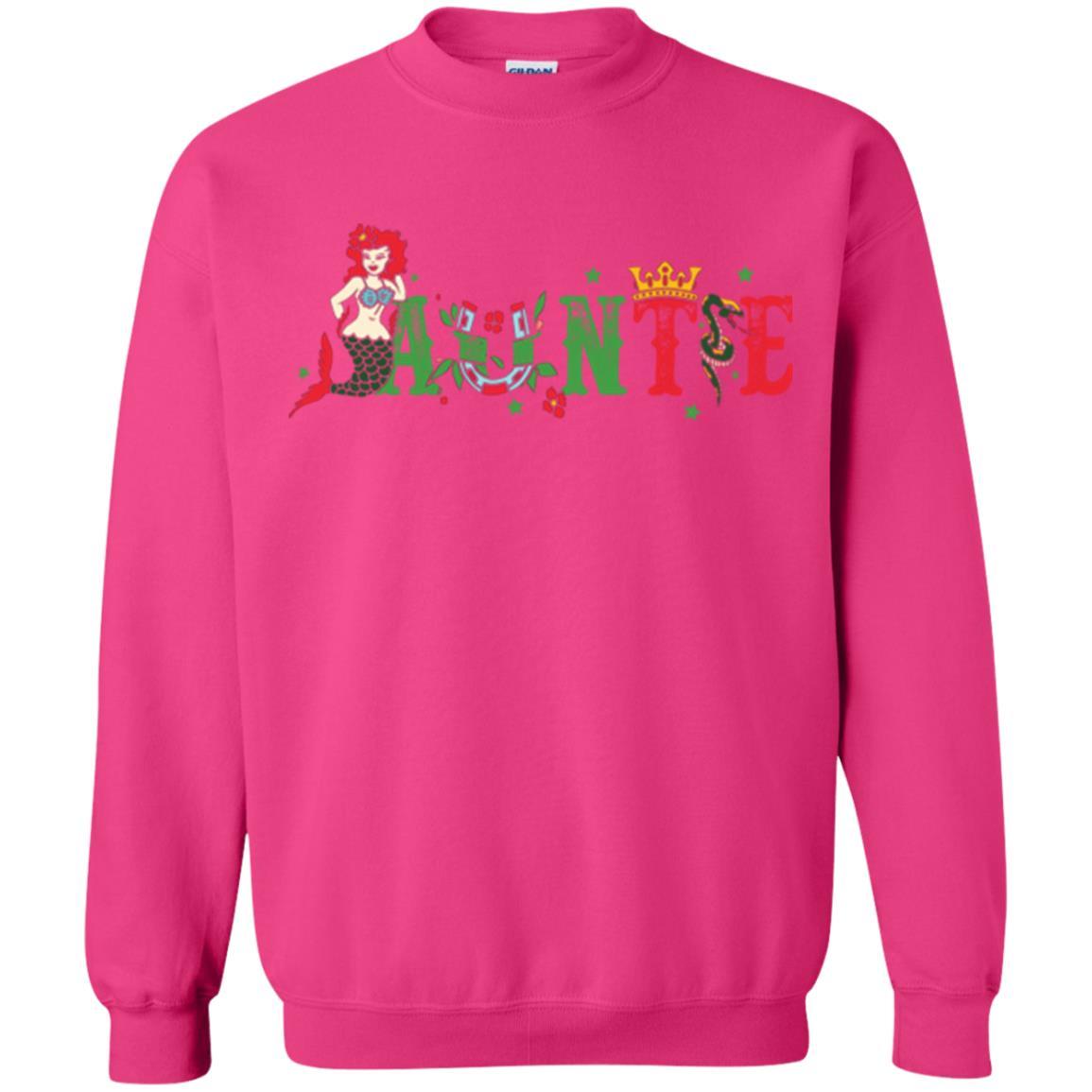 Aunt T-shirt Mermaid Auntie T-shirt Heliconia