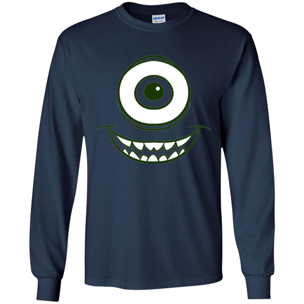 Cartoon T-shirt Mike Wazowski Eye Graphic Navy