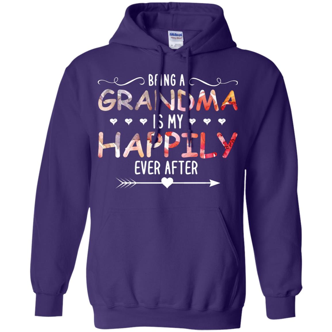 Being Grandma Is My Happily Ever After Parent_s Day Shirt For Grandmother Purple