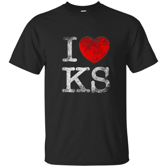I Love Kansas T-shirt Black