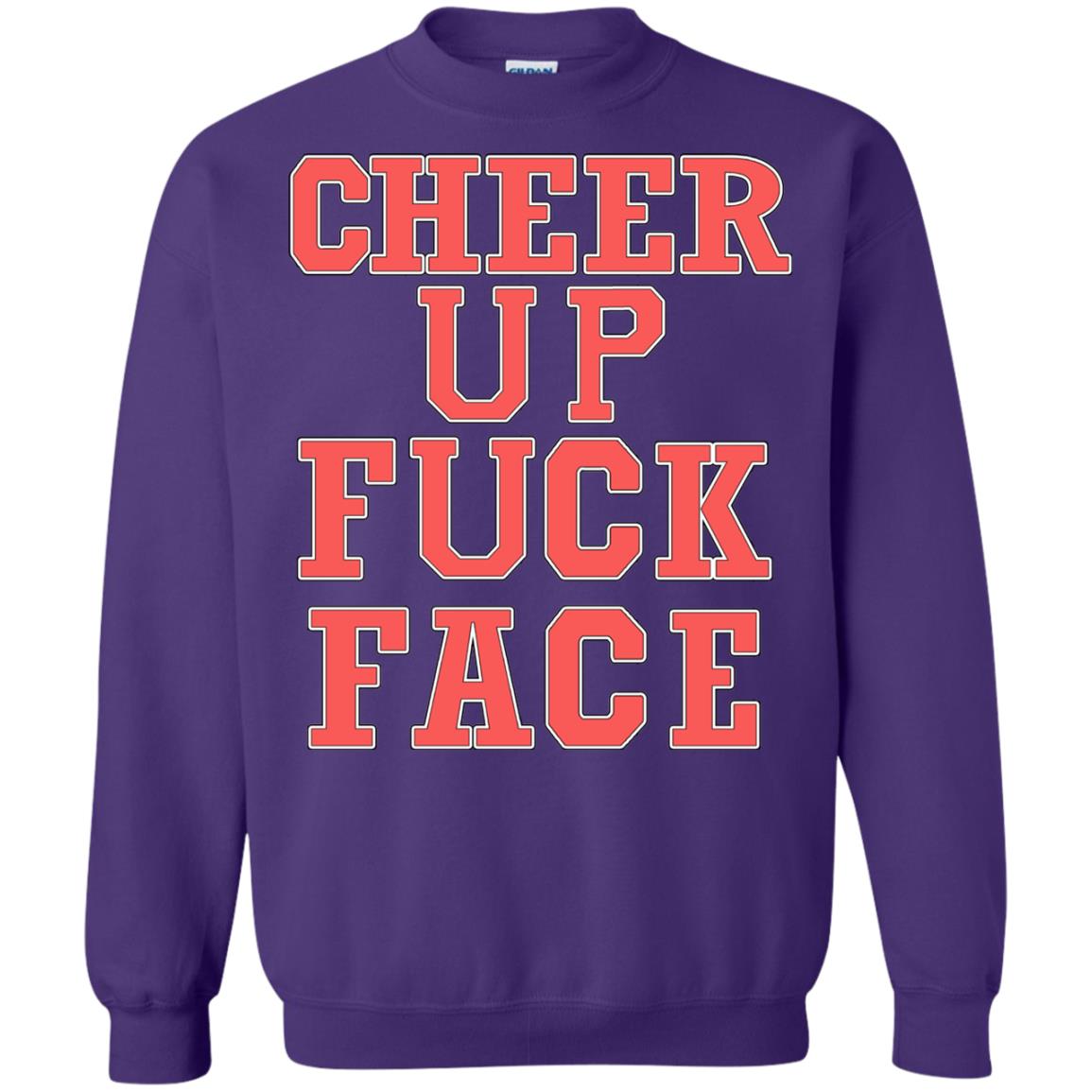 Cheer Up Face Shirt Purple