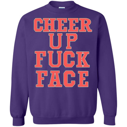 Cheer Up Face Shirt Purple