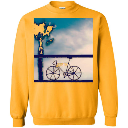 Biking In Austin T-shirt Gold